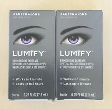 2-Pack - Lumify Redness Reliever Eye Drops 0.25 oz (7.5ml) each - EXP 01/2025