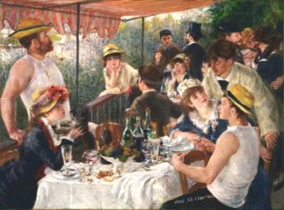Almuerzo de la navegación Auguste Renoir pintura al óleo HD impresa sobre lienzo P1897 Foto 1 de 4