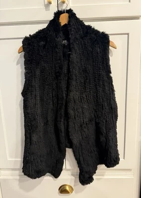 June size M Black Fur Vest - Image 1 of 4