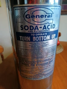 Vintage General Soda Acid Edelstahl Feuerlöscher leer - 1965 Modell SS-15b - Bild 1 von 8