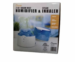 New Crane 0.5 Gallon 2-In-1 Humidifier/Inhaler Auto Shutoff - Picture 1 of 8