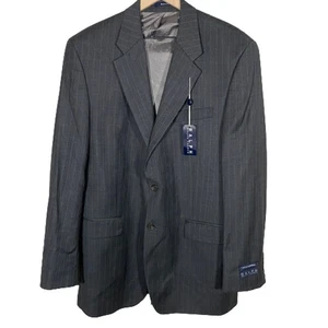 Ralph Ralph Lauren NWT Grey Subtle Pinstripe Suit Jacket Sz 42 Long   - Picture 1 of 13