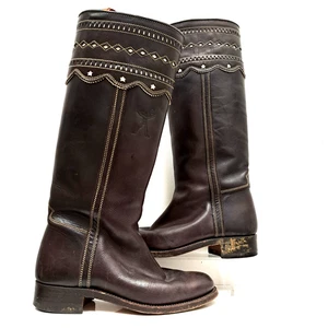 Penelope Chilvers Womens Brown Leather Calf Boots Size EU36 UK3 - Picture 1 of 12