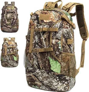 Hunting Backpack,Outdoor Daypack for Bow or Rifle with Rain Khaki - Picture 1 of 6