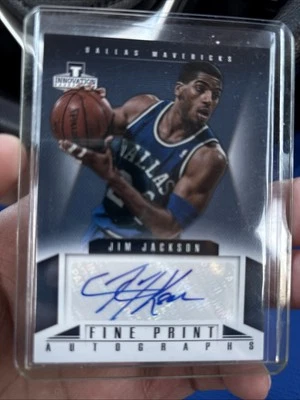 2012-13 Panini Innovation Fine Print Auto Jim Jackson #30 Auto - Image 1 of 2