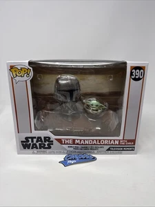 The Mandalorian with The Child #390 Star Wars Funko Pop! Free Shipping - Picture 1 of 6