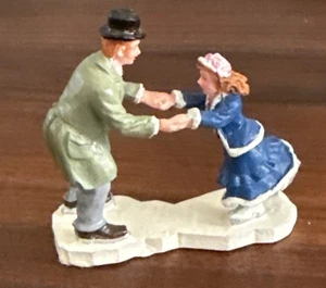 Lemax Carole Towne Skating Lessons Christmas Village Figure 2005 Ice Skating - Picture 1 of 4