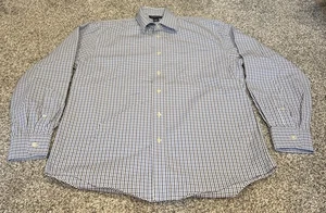 Camisa de hombre talla 15 Lands’ End a cuadros con botones manga larga - Imagen 1 de 2