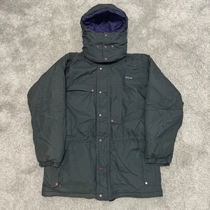 Parka de Lluvia Patagonia DAS Chaqueta Guía Verde Púrpura Años 90 Para Hombres Pequeña - Imagen 1 de 5