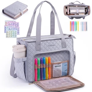 Large Bible Bag with Bible Cover Case for Women –Quilted Church Tote with Sho... - Picture 1 of 6