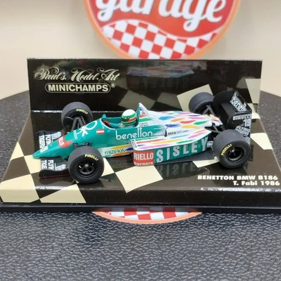 MINICHAMPS 1/43 Benetton BMW B186 Teo Fabi #19 1986 430860019 - Image 1 of 4
