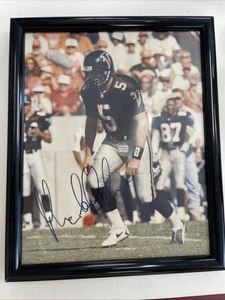 1997 MORTEN ANDERSON ATLANTA FALCONS ACTION SIGNED GERAHMT 8X10 HOF 2017 - Bild 1 von 8