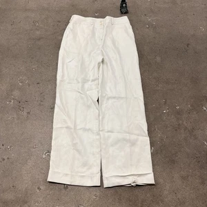 Ralph Lauren Nuevo Con Etiquetas Damas Pantalones de Lino Talla 10 De Colección NUEVO Deadstock - Imagen 1 de 9