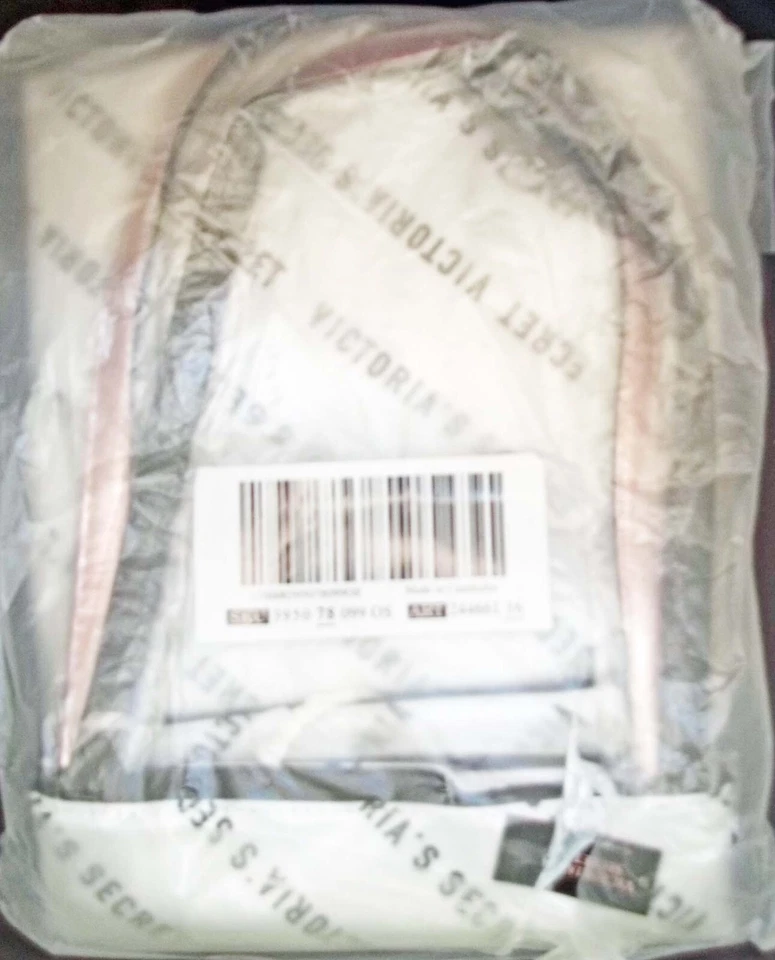 Victoria's Secret Tote Bag 2019 Logo Two Sided Black White Unopened