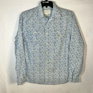 Ralph Lauren Shirt Mens Small Blue Button Up Floral Denim & Supply Long Sleeve - Picture 1 of 11