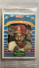 1991 Kellogg's Corn Flakes Bob Gibson 3D Card Factory Sealed $hips Free