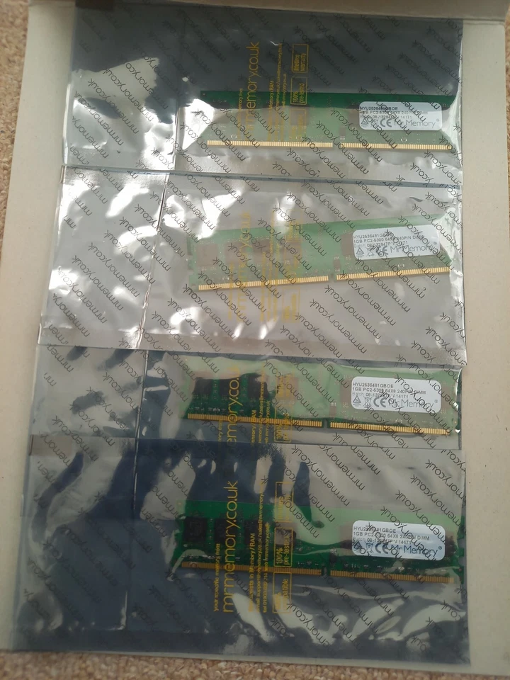 HYPERTEC 4 X 1GB (PC2-5300 667MHZ) DDR2 Desktop PC Memory ** (100% Sealed) **  - Image 1 of 4