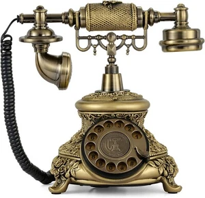 Dyna-Living Vintage Telephone Antique Phone Rotary Old Fashion Phone - Picture 1 of 7