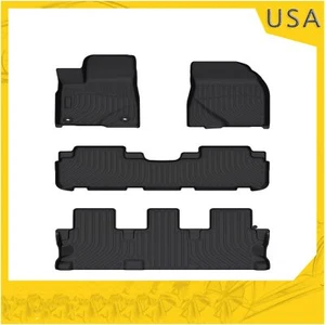 For 2014-2019 Toyota Highlander Floor Mats Full Set Liner All Weather Protection - Foto 1 di 7