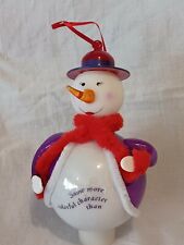 Red Hat Society Christmas Ornament Snowman 6 3/4"t
