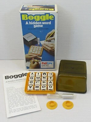 Boggle Parker Brothers Vintage 1976  Hidden WORD Game  2 - Image 1 of 4