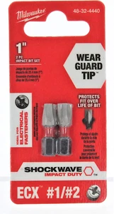 48-32-4440 Insert Bit Ecx 1/4"Hex, 2 Pack - Picture 1 of 3