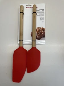 KitchenAid 2 Piece Spatula Set In Apple Red (HHSA) - Picture 1 of 1