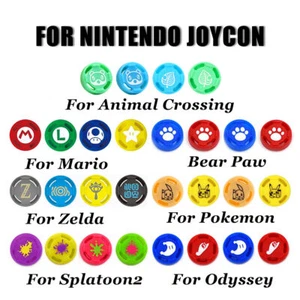 4pcs For Nintendo Switch Joy-Con Thumb Grip Caps Analog Joystick Silicone Cover - Picture 1 of 26