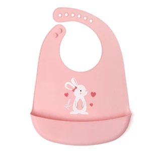 Bavaglini Silicone Bavaglino Silicone Impermeabile con tasca bimbi 4m+ Senza BPA - Foto 1 di 5