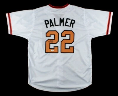 JIM PALMER  SIGNED  CUSTOM  XL  BALTIMORE WHITE  JERSEY,  JSA COA #WIT445633 - Image 1 of 4