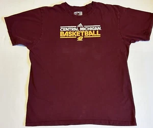 Adidas Central Michigan Chips Basketball T-shirt XL - Picture 1 of 6