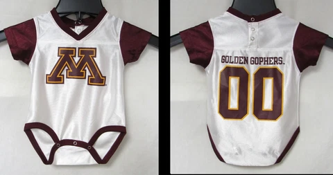 Minnesota Golden Gophers Infant Baby Size 3-6 months Jersey Body Suit C1 4798 Cover