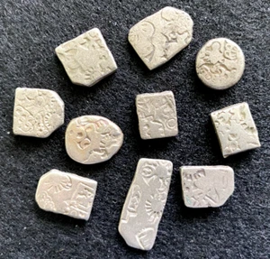 Ancient India, Mauryan Empire (321-187 BCE) SILVER Coin (C) ONE Coin Per Order - Picture 1 of 1