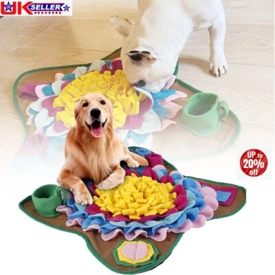 Pet Dog Snuffle Mat Sniffing Treat Puzzle Feeder Toy Foraging Nose Training Pad - Image 1 of 4