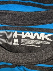 Tony Hawk Skate Shirt NWT Mock-Layer Tee Blue Stripe White Sleeves Boys Medium - Picture 1 of 5