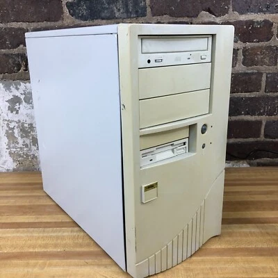 Classic Custom Beige ATX PC DOS Gaming Computer Untested (For Restore Project) - Image 1 of 4