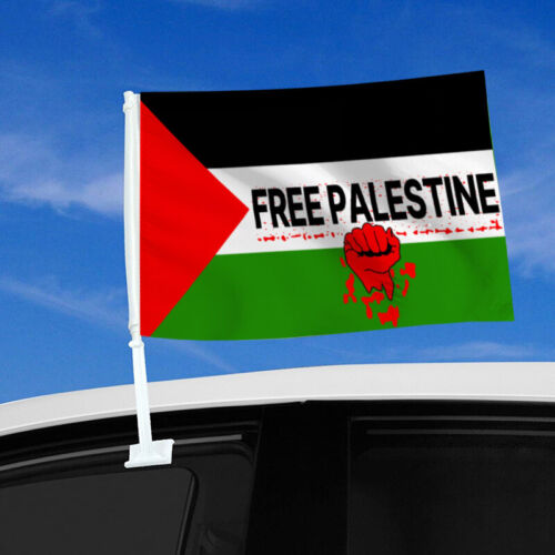 Darmowa flaga samochodu Palestyna Palestyna na imprezy patriotyczne parady klips okienny flaga