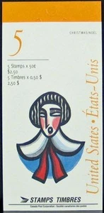 BOOKLET BK173b,  open cover, ti, 1534a,  PANE OF 5 - Picture 1 of 1