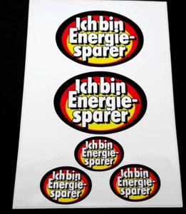 Werbe-Aufkleber Ich bin Energiesparer Bundesministerium für Wirtschaft Bonn 80er - Bild 1 von 1
