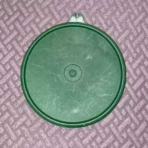 VintageTupperware runder B Deckel Dichtung #238 dunkelgrün 5,5 Durchmesser - Bild 1 von 4