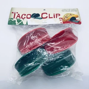 The Taco Clip 4er Pack, grün, rot, Taco Tuesday, knusprige Tacos - Bild 1 von 4