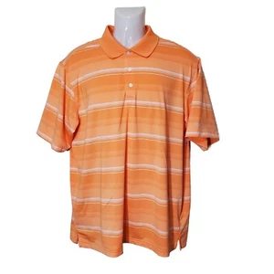 Walter Hagen Golf Poloshirt Herren XL orange weiß gestreift 11 Majors - Bild 1 von 10