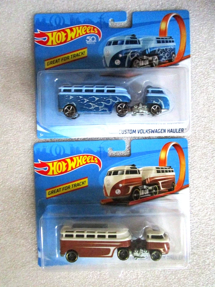 Remolque Volkswagen Hauler 2018 2 Hot Wheels 50 aniversario personalizado cabina + remolque Foto 1 de 1