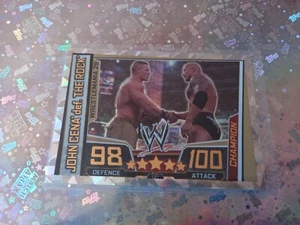 TOPPS SLAM ATTAX SUPERSTARS 2013 #LE1 LIMITED EDITION 1 CENA THE ROCK - Foto 1 di 2