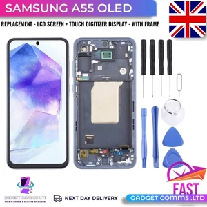 Samsung Galaxy A55 SM-A556B OLED AMOLED LCD Display Touch Digitizer + Rahmen - Bild 1 von 2