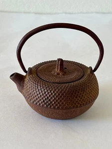 Mini Größe Nanbu Eisen Teekanne Wasserkrug Antik Japanisch Handwerk Sammlerstück - Bild 1 von 7