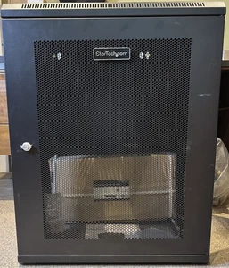 STARTECH RK1520WALHM SWITCH DEPTH RACK 15U 19 INCH WALL MOUNT NETWORK CABINET - Picture 1 of 3