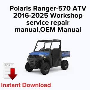 Polaris Rager-570 ATV 2016-2025 Workshop service repair manual,OEM Manual - Picture 1 of 3