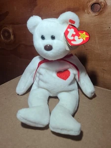 Ty Beanie Baby Valentino Bear 1993/94 brown nose original tag retired 4058 - Picture 1 of 6