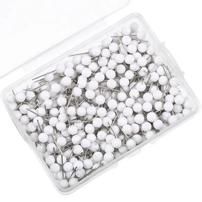 500 Pack Map Push Pins Map Tacks Small Size (White, 1/8 Inch) - Image 1 of 4